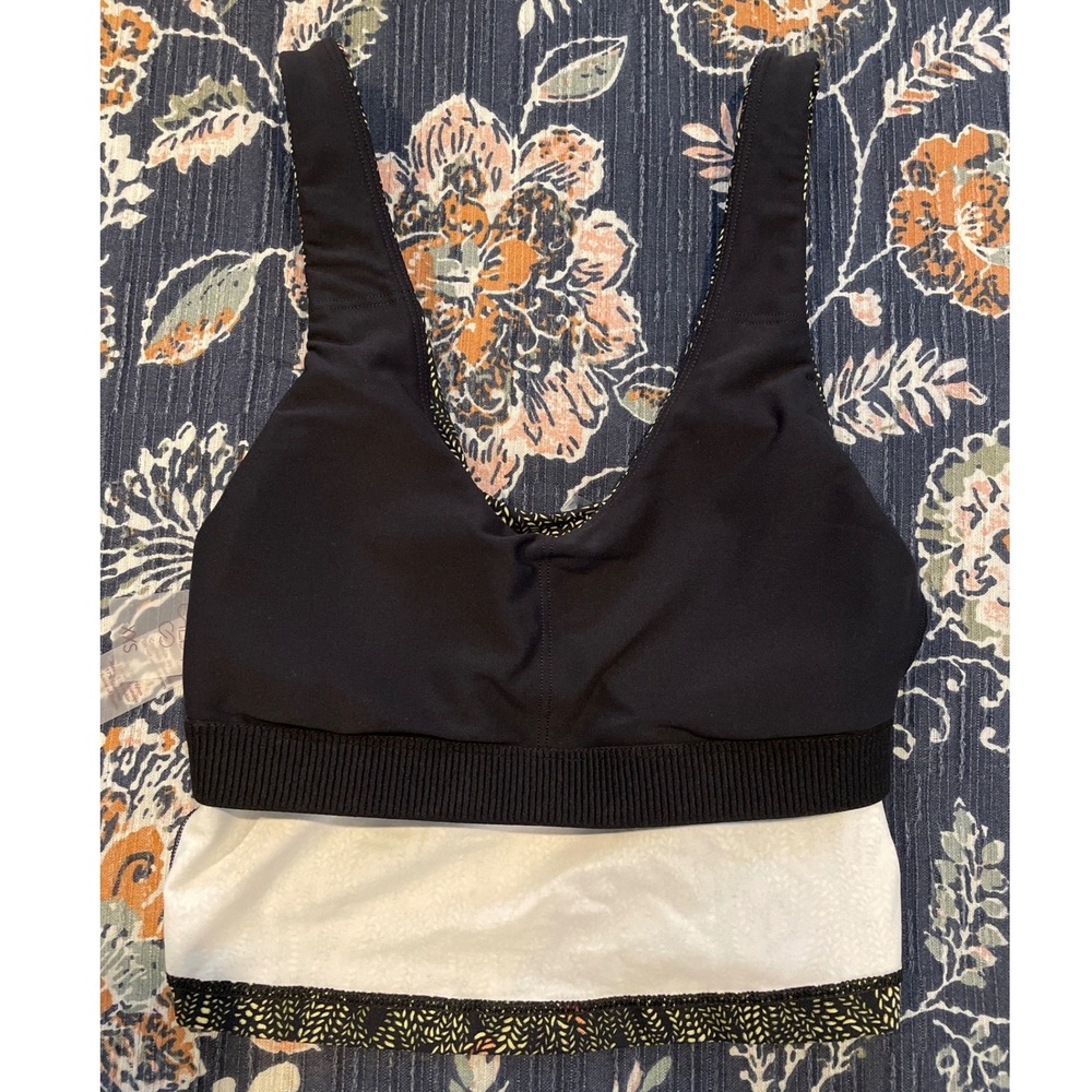 New Calia Inspire Scoop Neck Tank Women's XXS Serpent Print Black Built In Bra - Picture 7 of 15